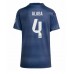 Real Madrid David Alaba #4 Borta matchtröja Dam 2025-26 Kortärmad Billigt